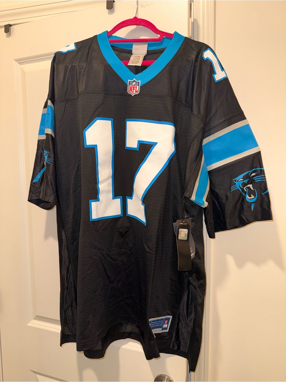 Fanatics Carolina Panthers #17 Black and Blue Jersey